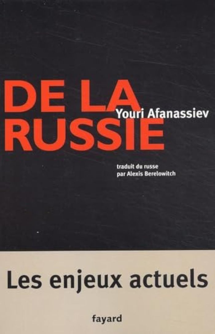 Couverture du livre « DE LA RUSSIE - LES ENJEUX ACTUELS » de Iouri Afanassiev, librairie Les Contes Infusés à Corte