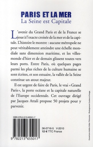 Quatrième de couverture de « Paris et la mer : la Seine est capitale »