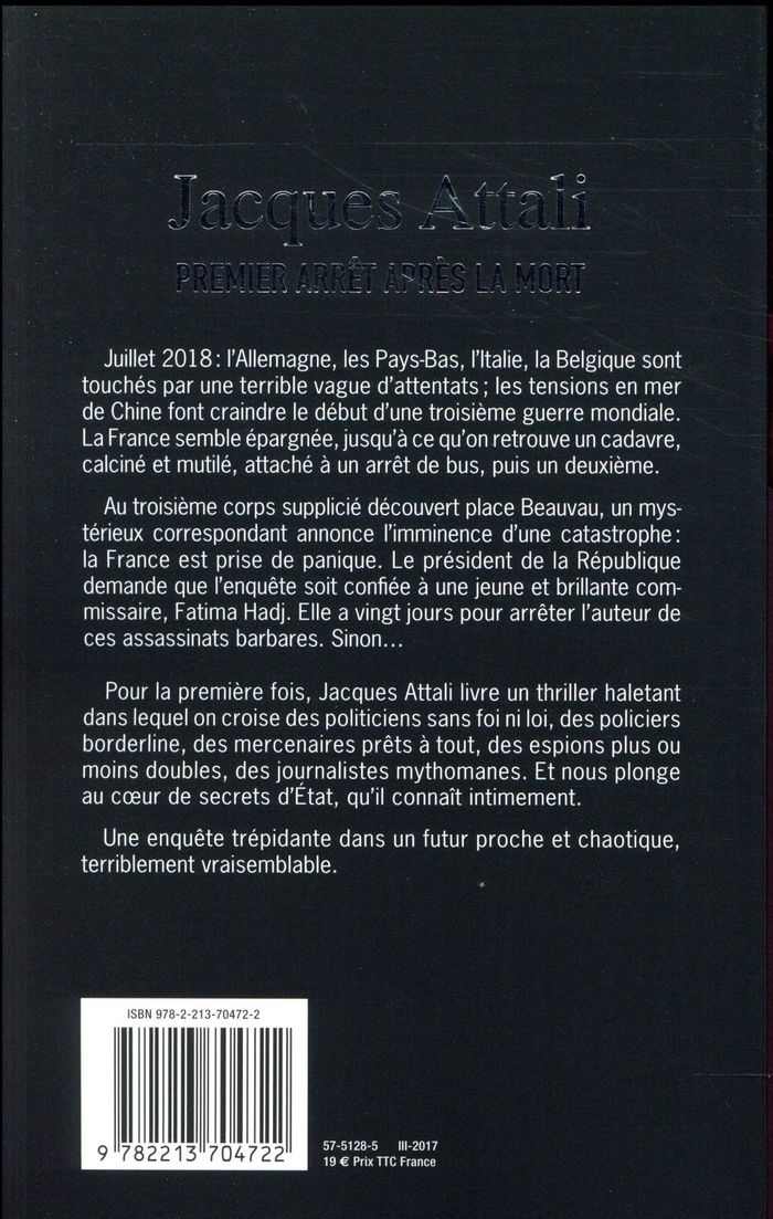 Quatrième de couverture de « Premier arrêt après la mort : roman »