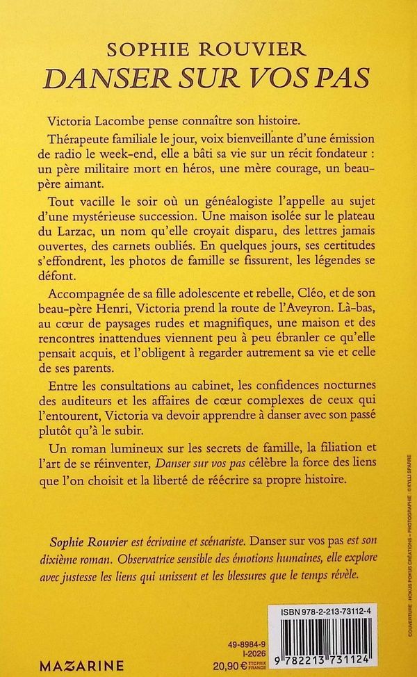 Quatrième de couverture de « DANSER SUR VOS PAS »