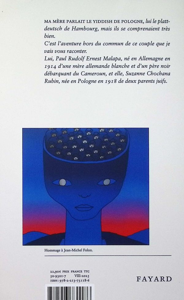 Quatrième de couverture de « Un nègre qui parle yiddish : roman »