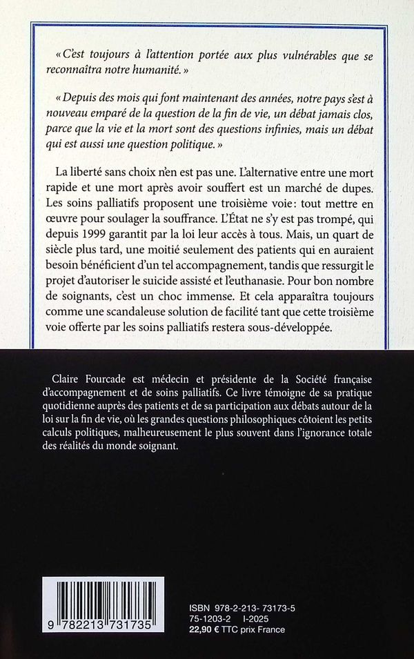 Quatrième de couverture de « Journal de la fin de vie »