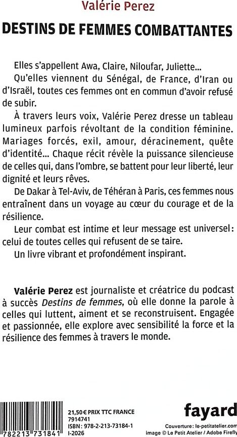 Quatrième de couverture de « Destins de femmes combattantes »