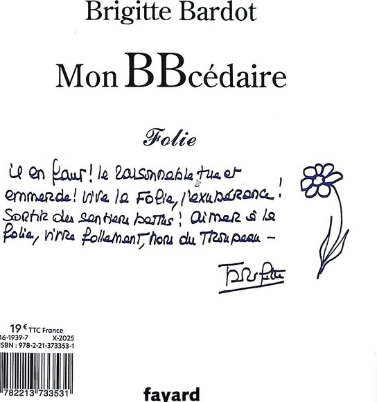 Quatrième de couverture de « Mon BBcédaire »