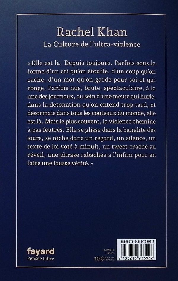Quatrième de couverture de « La culture de l'ultra-violence »