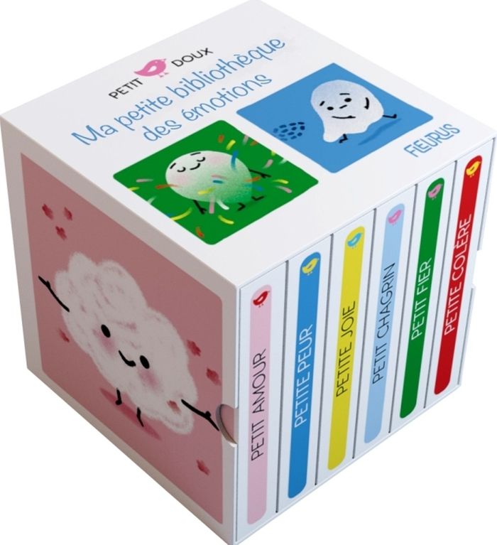 Couverture du livre « MA PETITE BIBLIOTHEQUE DES EMOTIONS » de Cosme/cocklico Brun, librairie Les Contes Infusés à Corte