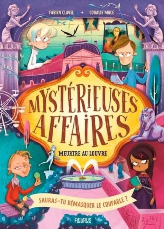 Couverture du livre « Meurtre au Louvre », librairie Les Contes Infusés à Corte