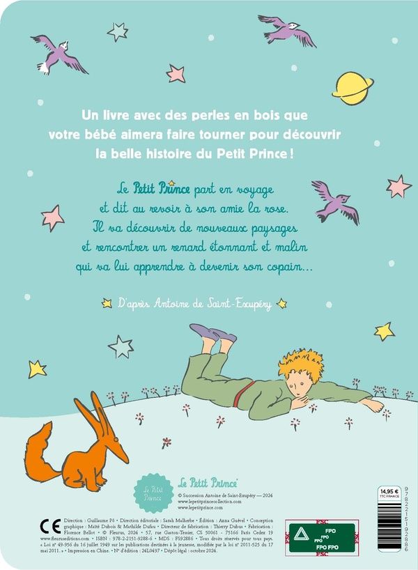 Quatrième de couverture de « Le petit prince et son nouvel ami »