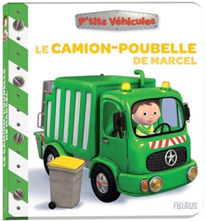 Couverture du livre « Le camion-poubelle de Marcel » de Nathalie Bélineau, librairie Les Contes Infusés à Corte