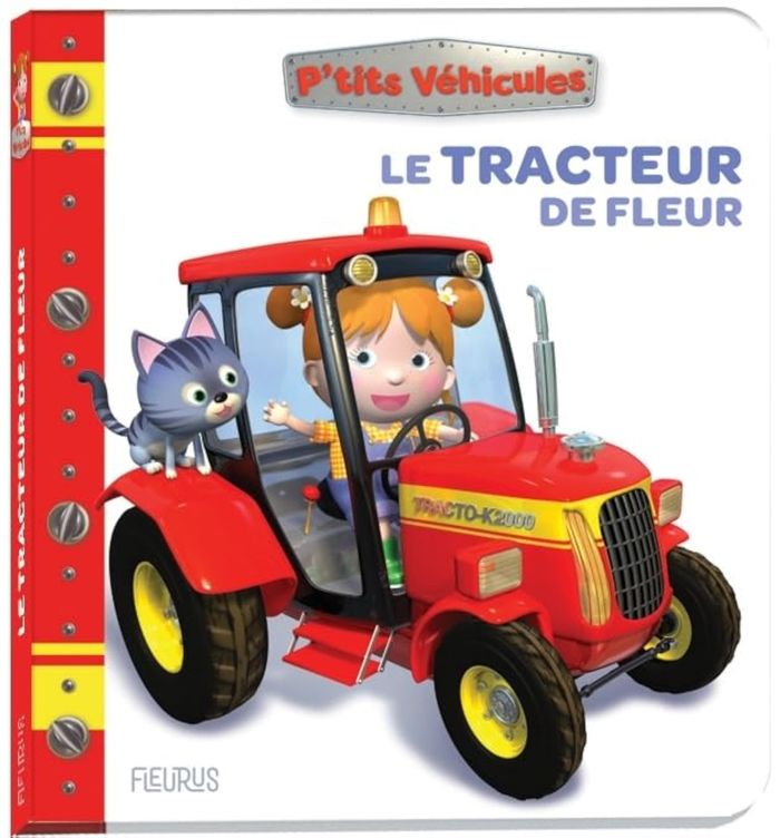 Couverture du livre « Le tracteur de Fleur » de Nathalie Bélineau, librairie Les Contes Infusés à Corte