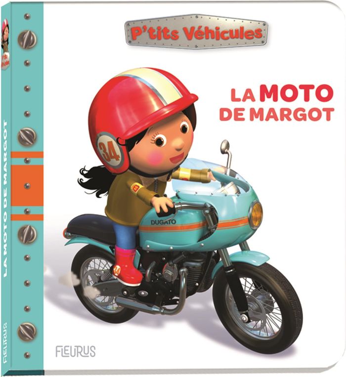 Couverture du livre « La moto de Margot », librairie Les Contes Infusés à Corte