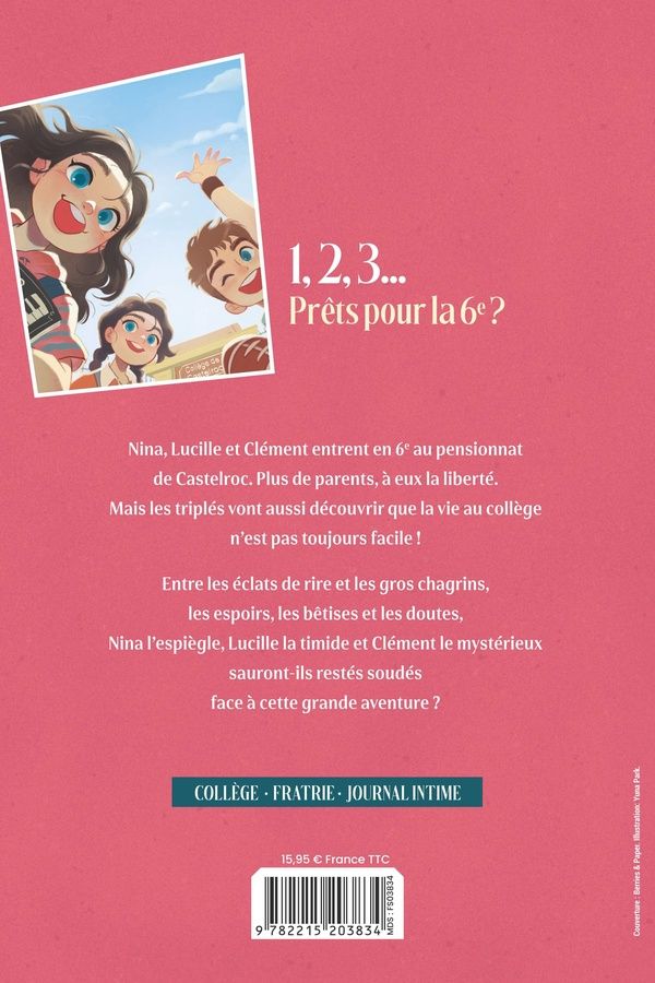 Quatrième de couverture de « BIENVENUE AU COLLEGE »