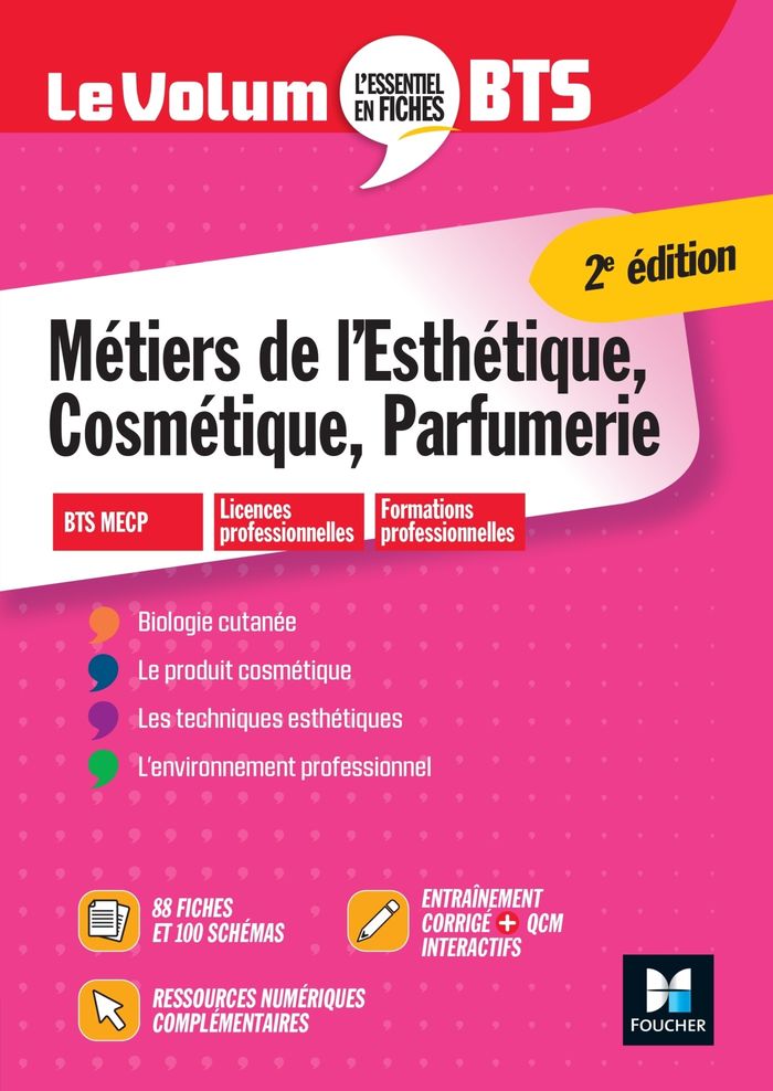 Couverture du livre « LE VOLUM' BTS - ESTHETIQUE COSMETIQUE ET PARFUMERIE - REVISION ET ENTRAINEMENT » de Criqui/traulle/sidin, librairie Les Contes Infusés à Corte