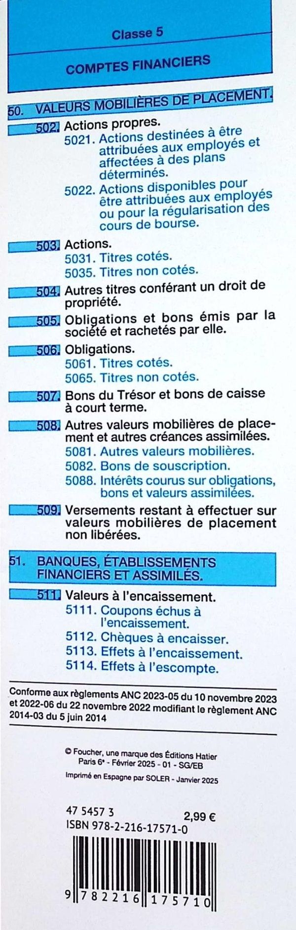Quatrième de couverture de « Plan comptable général : autorisé aux examens et concours... »