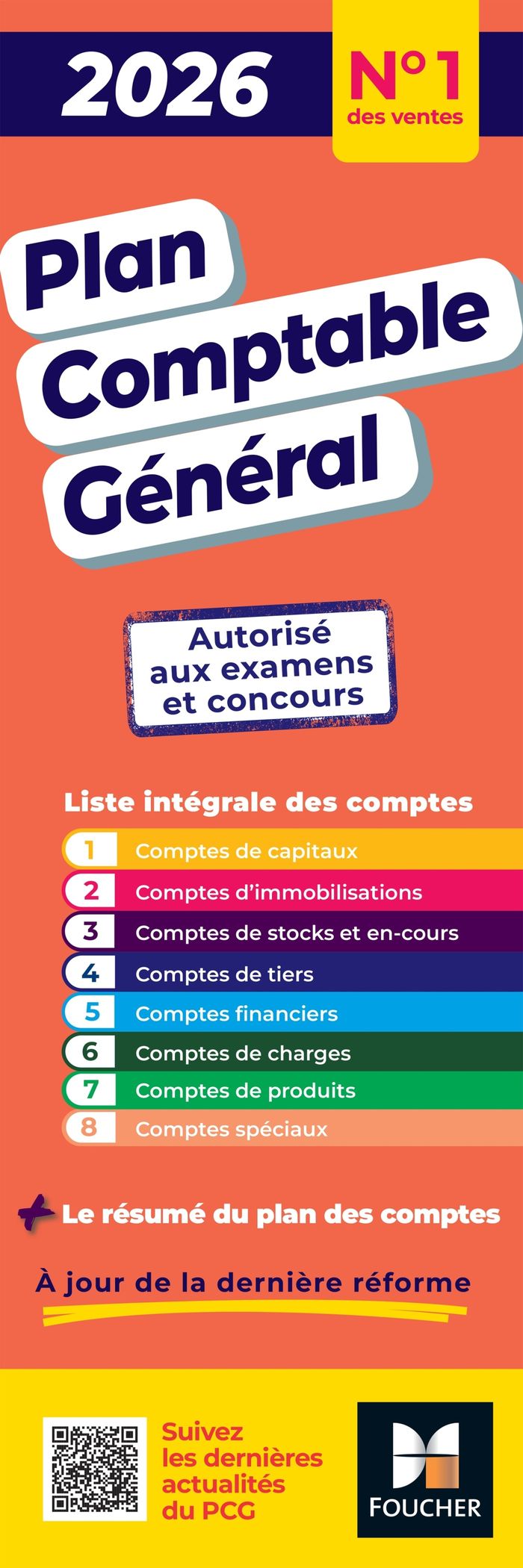 Couverture du livre « Plan comptable général : autorisé aux examens et concours » de Collectif, librairie Les Contes Infusés à Corte