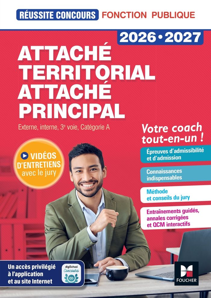 Couverture du livre « Attaché territorial, Attaché principal : Concours externe, interne, 3e voie et examens professionnels, catégorie A » de Christine Drapp, librairie Les Contes Infusés à Corte