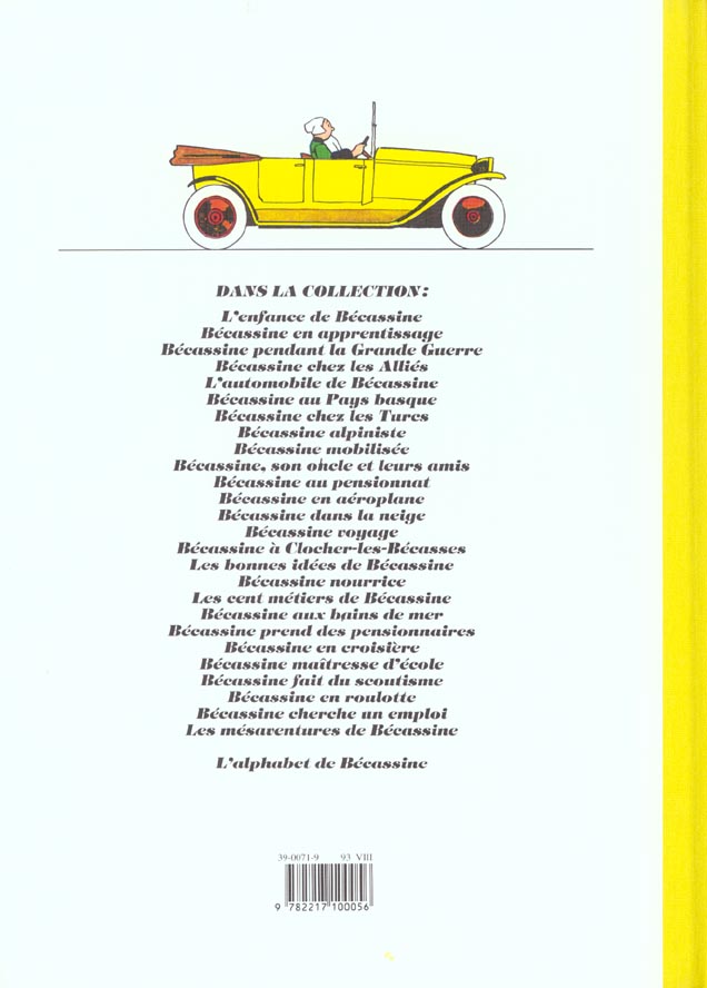 Quatrième de couverture de « L'AUTOMOBILE DE BECASSINE »