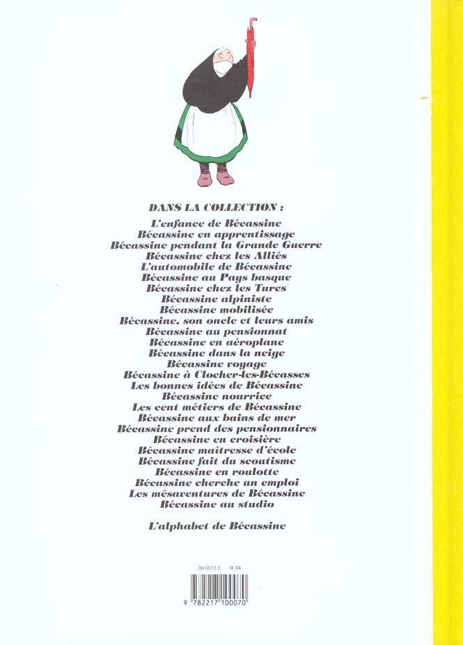 Quatrième de couverture de « BECASSINE CHEZ LES TURCS »