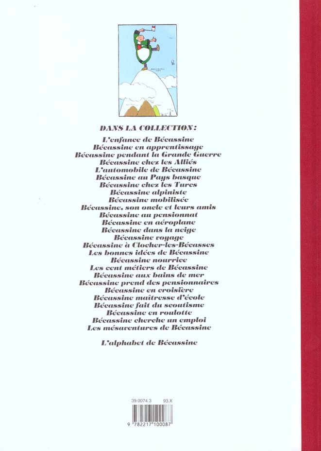 Quatrième de couverture de « BECASSINE ALPINISTE »