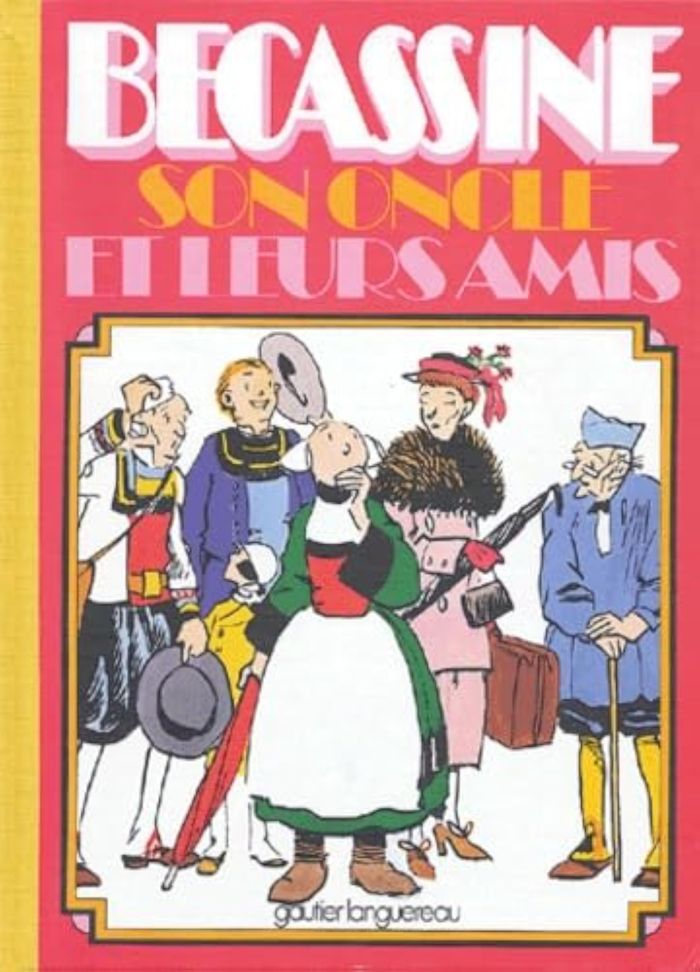 Couverture du livre « BECASSINE, SON ONCLE ET LEURS AMIS » de Caumery/pinchon, librairie Les Contes Infusés à Corte