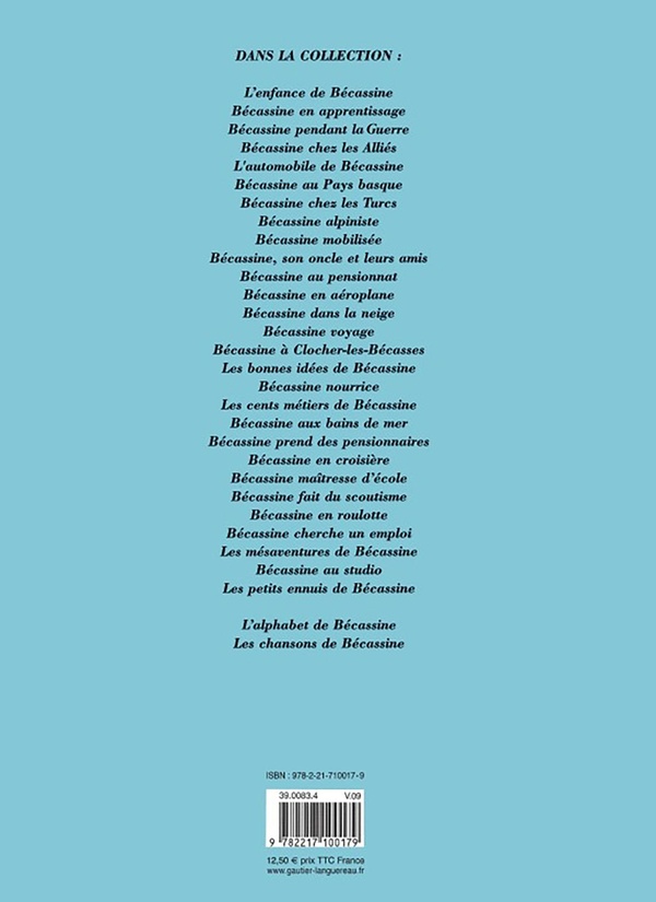 Quatrième de couverture de « BECASSINE NOURRICE »