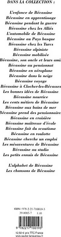 Quatrième de couverture de « BECASSINE AUX BAINS DE MER »
