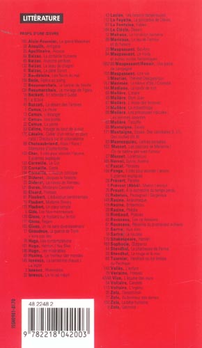 Quatrième de couverture de « PROFIL - RACINE (JEAN) : BRITANNICUS - ANALYSE LITTERAIRE DE L'OEUVRE »