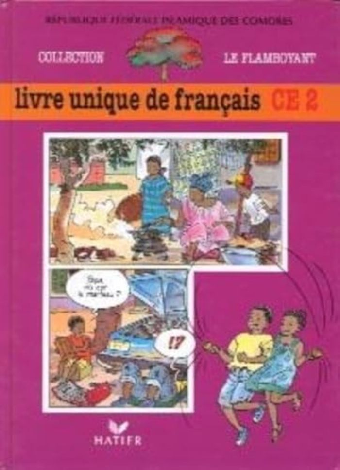 Couverture du livre « LE FLAMBOYANT, LIVRE DE L'ELEVE (BROCHE 2 COULEURS), LIVRE UNIQUE DE FRANCAIS, CE2, COMORES » de Collectif, librairie Les Contes Infusés à Corte
