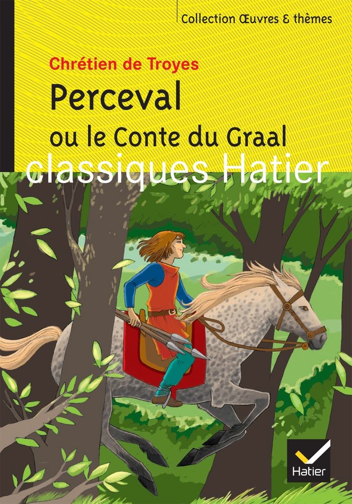 Couverture du livre « Perceval ou Le conte du Graal : roman » de Chrétien de Troyes, librairie Les Contes Infusés à Corte