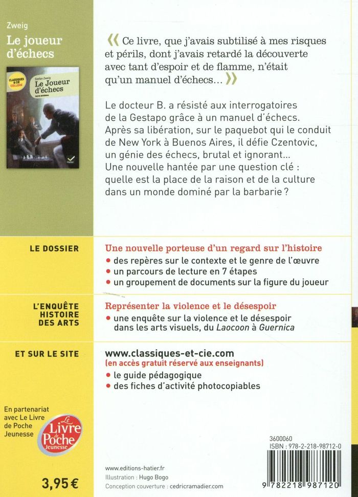 Quatrième de couverture de « Le joueur d'échecs : 1943 »