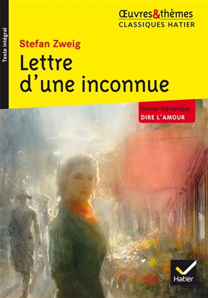 Couverture du livre « Lettre d'une inconnue » de Stefan Zweig, librairie Les Contes Infusés à Corte