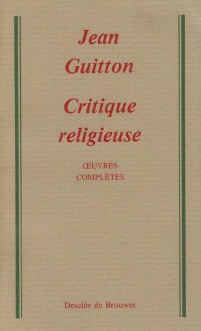 Couverture du livre « OEUVRES COMPLETES, TOME 2 - CRITIQUE RELIGIEUSE », librairie Les Contes Infusés à Corte