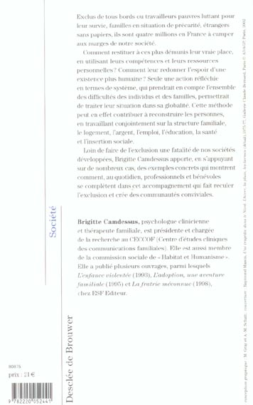 Quatrième de couverture de « LA SPIRALE ASCENDANTE - FAIRE RECULER L'EXCLUSION »