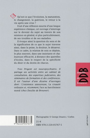 Quatrième de couverture de « SOIGNER, CHANGER, GUERIR »