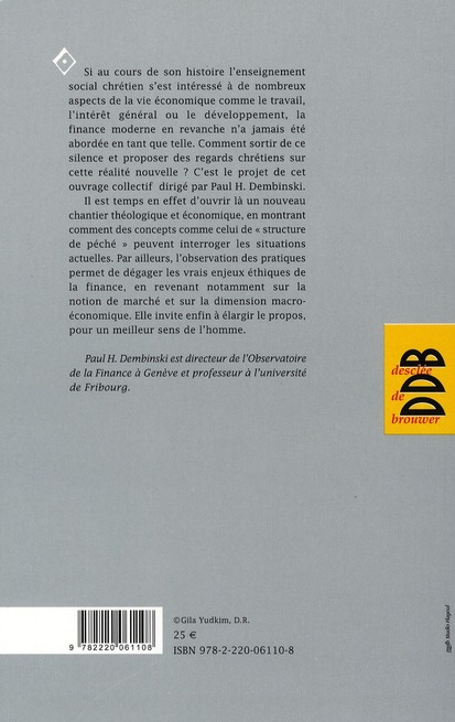 Quatrième de couverture de « PRATIQUES FINANCIERES, REGARDS CHRETIENS »