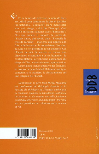 Quatrième de couverture de « LE PARACLET »