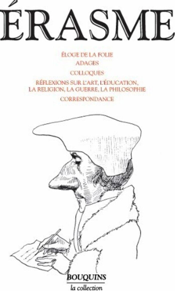 Couverture du livre « ERASME - ELOGE DE LA FOLIE », librairie Les Contes Infusés à Corte
