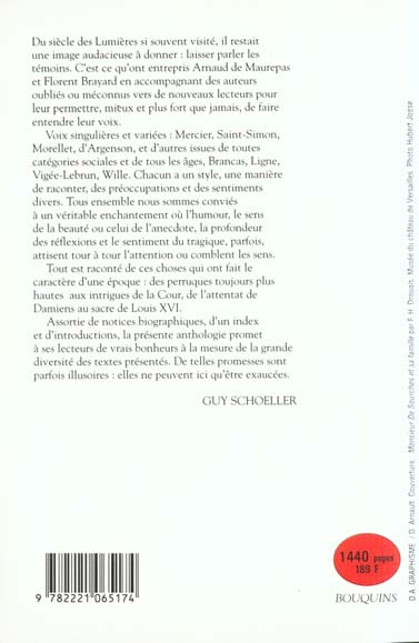 Quatrième de couverture de « LES FRANCAIS VUS PAR EUX-MEMES - TOME 2 - LE XVIIIEME SIECLE - VOL02 »