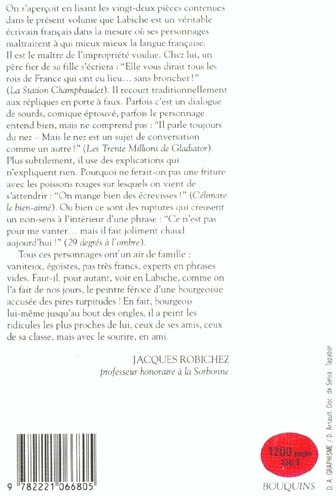 Quatrième de couverture de « LABICHE - THEATRE - TOME 2 - VOL02 »