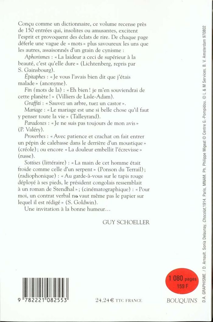Quatrième de couverture de « POUR TOUT L'OR DES MOTS AU BONHEUR DES MOTS, DES MOTS ET DES MERVEILLES »