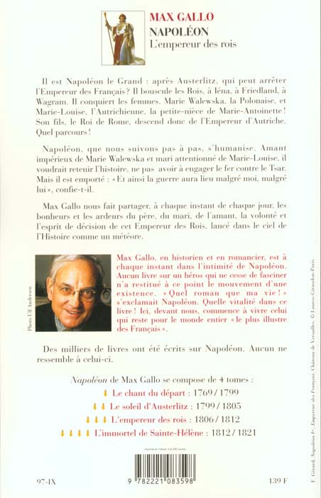 Quatrième de couverture de « NAPOLEON - TOME 3 - L'EMPEREUR DES ROIS - 1806-1812 - VOL03 »