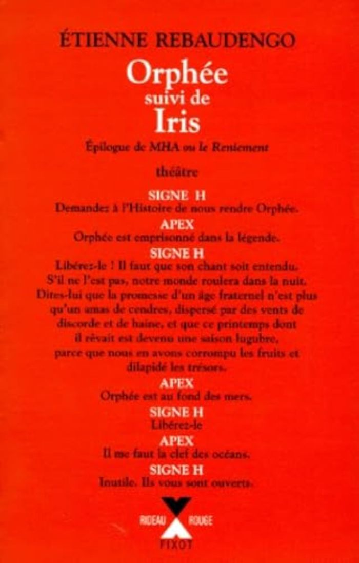Couverture du livre « ORPHEE EPILOGUE DE "MHA OU LE RENIEMENT" » de Collectif, librairie Les Contes Infusés à Corte