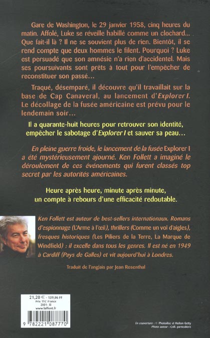 Quatrième de couverture de « CODE ZERO »