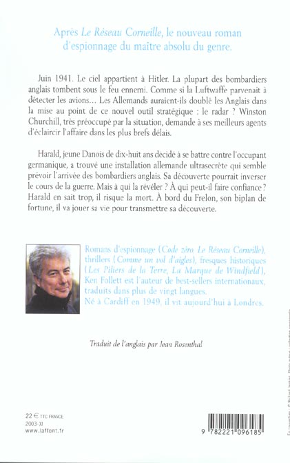 Quatrième de couverture de « LE VOL DU FRELON »