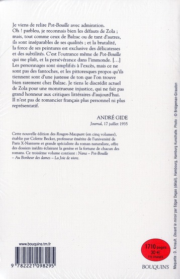 Quatrième de couverture de « LES ROUGON-MACQUART - TOME 3 - NE - VOL03 »