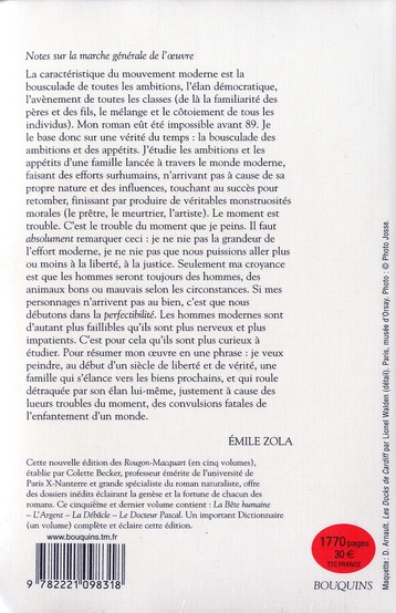 Quatrième de couverture de « LES ROUGON-MACQUART - TOME 5 - NE - VOL05 »