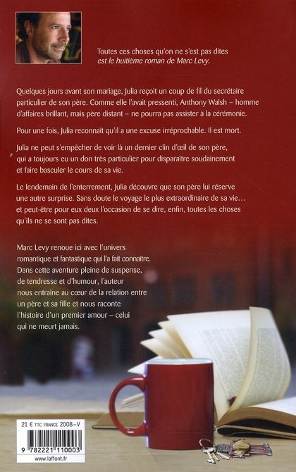 Quatrième de couverture de « Toutes ces choses qu'on ne s'est pas dites : roman »