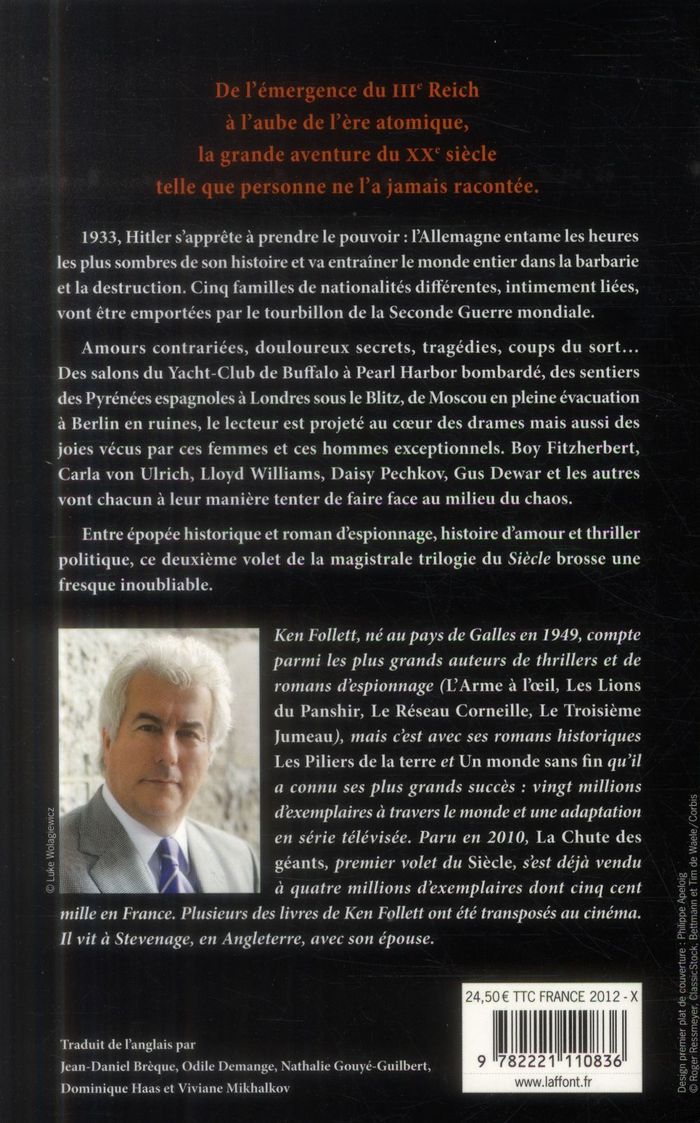 Quatrième de couverture de « L'hiver du monde : roman »