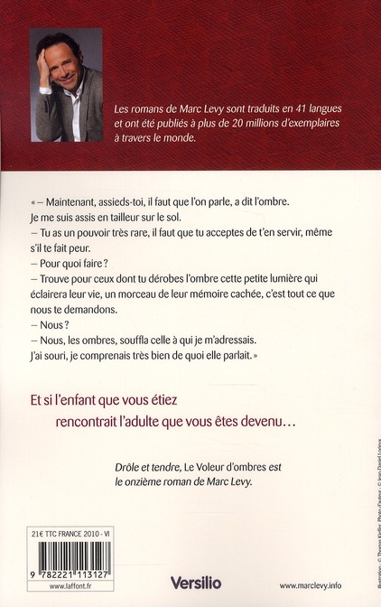 Quatrième de couverture de « Le voleur d'ombres : roman »