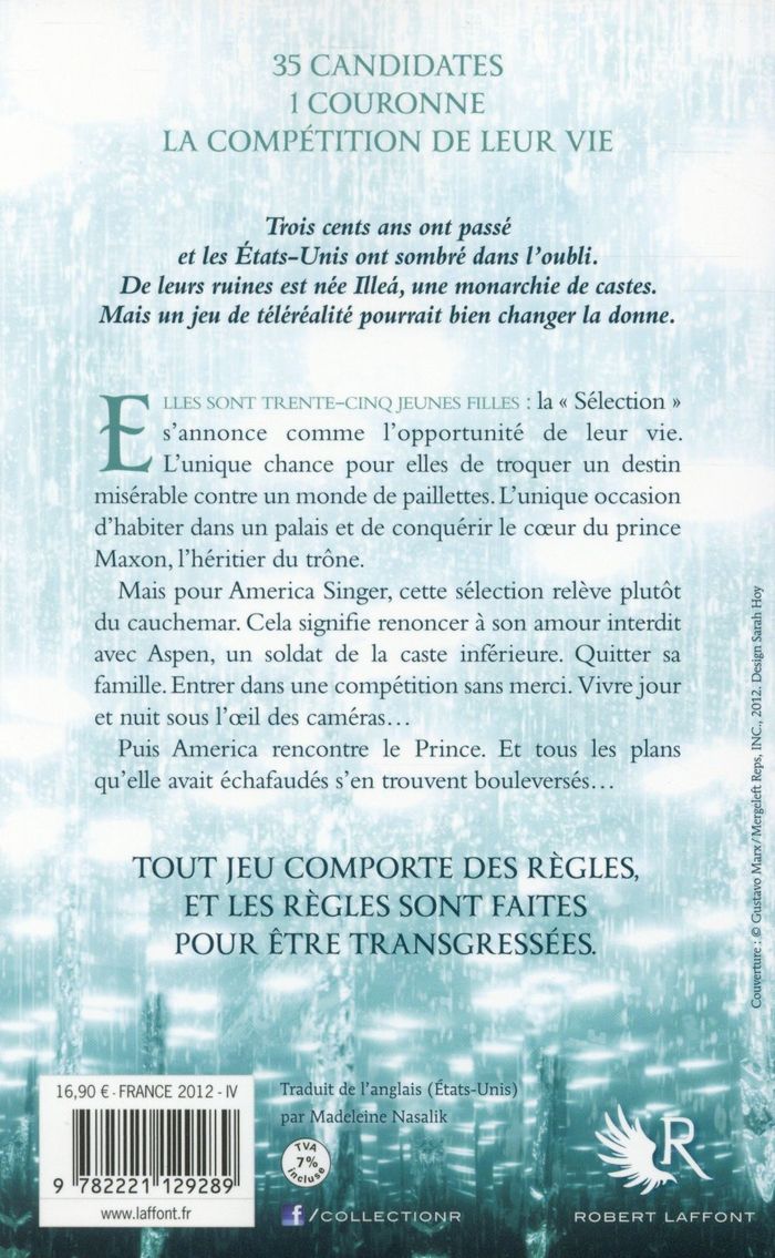 Quatrième de couverture de « La sélection : roman »